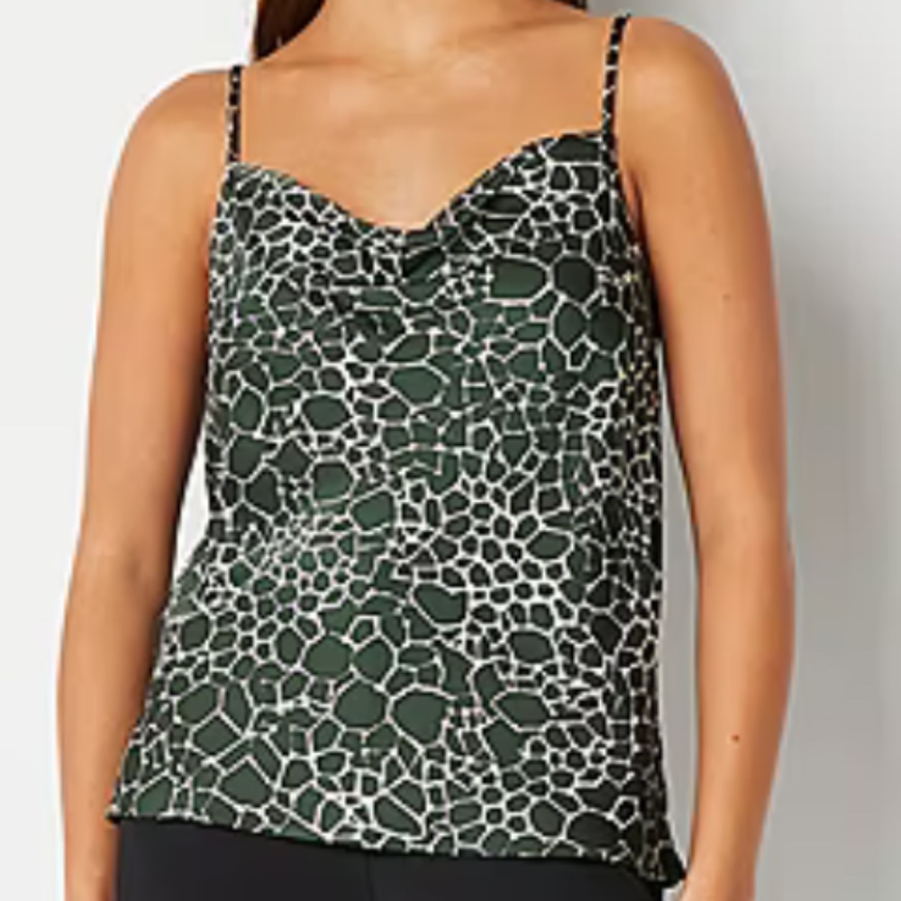 Tank Top Blouse Abstract Pattern Size XS